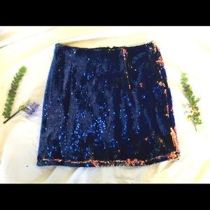 Windsor reversible sequin skirt